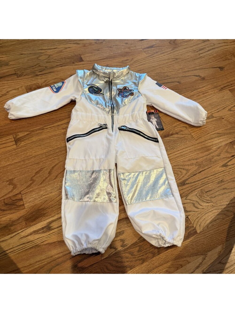 FAO Schwarz Toddler Halloween Astronaut Space Suit New White 3T
